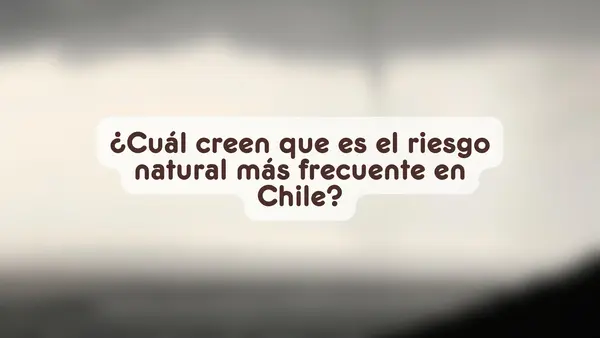 Tipos de riesgos naturales de Chile | Quinto básico | Unidad 1 