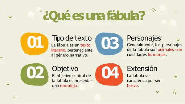 La Fabula -5° -6° Lenguaje y Comunicación