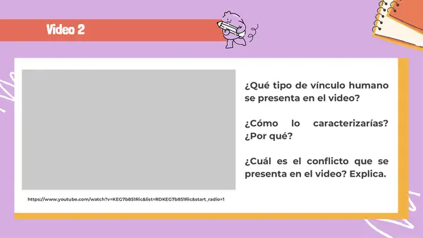 Actividad: Elaborar una tragedia clásica o moderna a partir de un video musical
