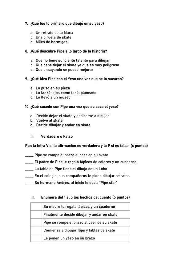 Evaluación "Despantallado"
