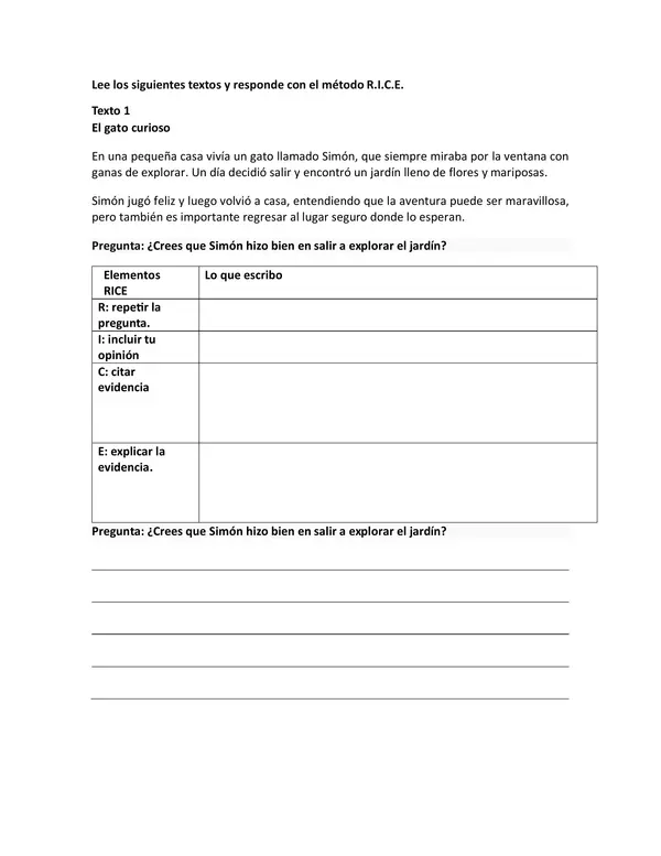 Lecturas profundas: Método R.I.C.E – Comprensión lectora y argumentación