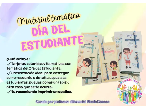 Material Día del estudiante