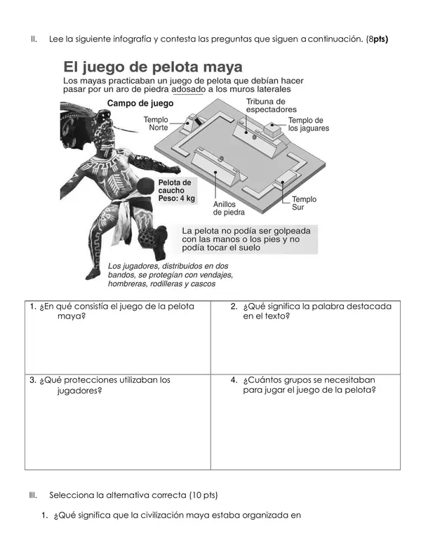 Prueba "Los mayas"