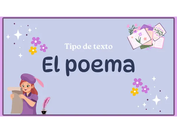 Tipo de texto: El poema