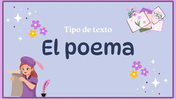 Tipo de texto: El poema