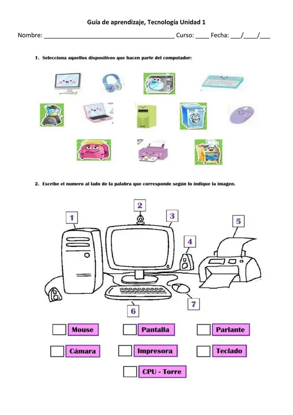 Unidad 1 Tecnología | profe.social