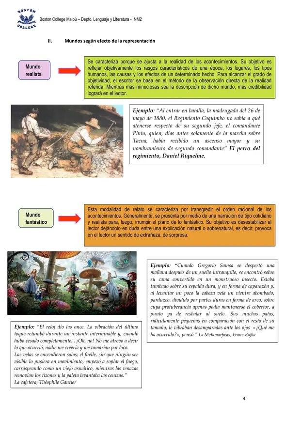 Guía ruta de aprendizaje Tipos de mundo, segundo medio.