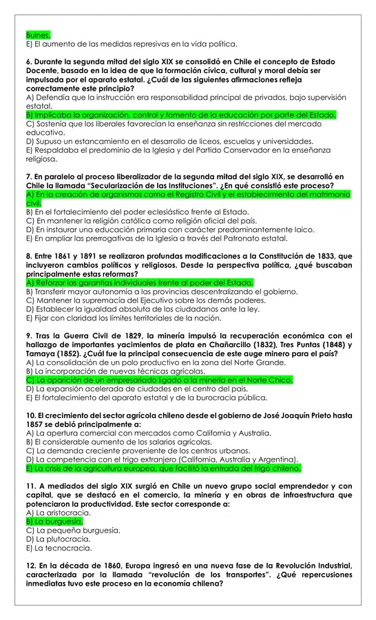 Prueba Historia - República Liberal