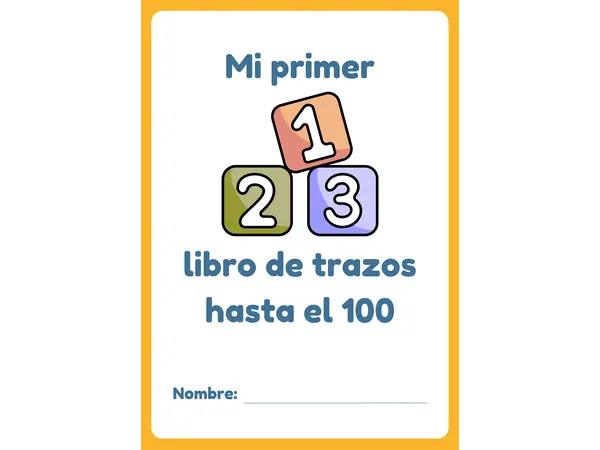 Cuadernillo de trazo "números del 1 al 100"