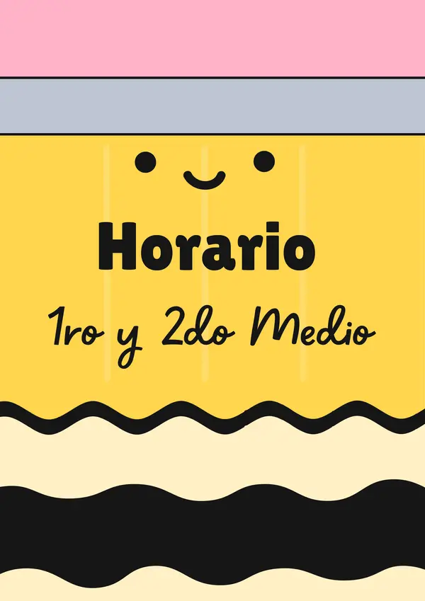 Horario 1ro y 2do Medio Chile