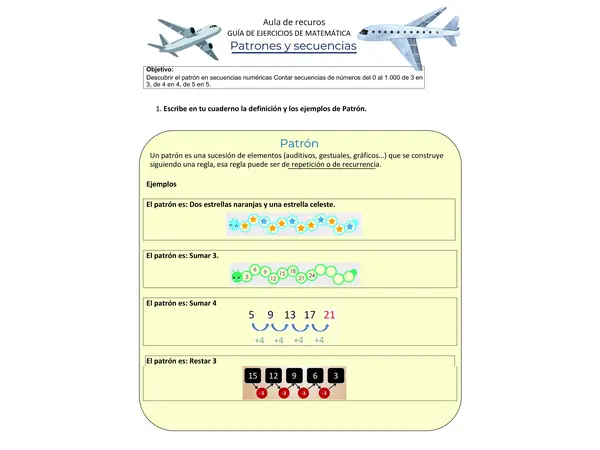 Patrones y secuencias