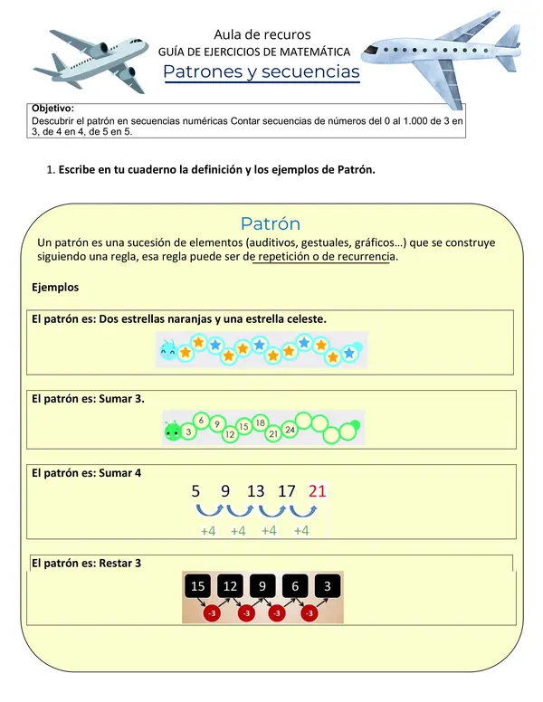 Patrones y secuencias