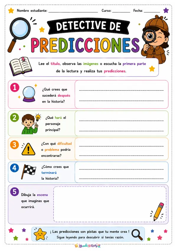 🕵️ Cuadernillo Detective de Lectura
