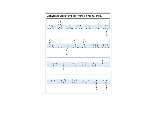 Abecedario manuscrita
