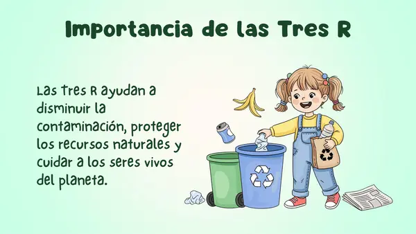 Las 3 R, reducir, reutilizar y reciclar