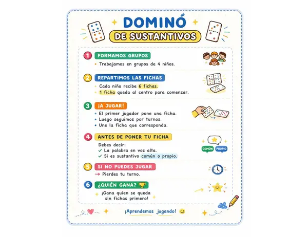 ✨ Dominó de Sustantivos