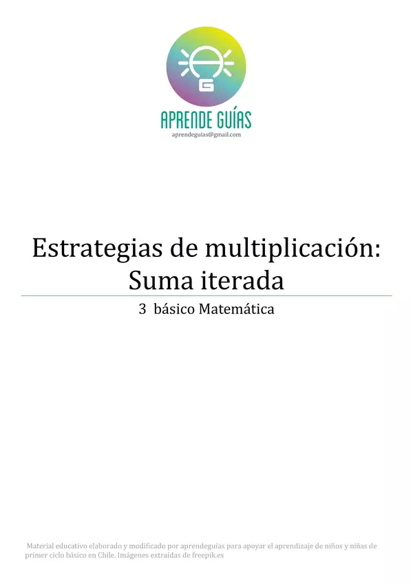 Estrategias de multiplicación: suma iterada