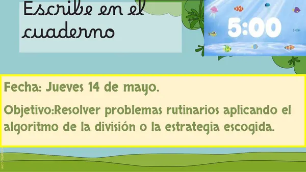 Problemas de división.