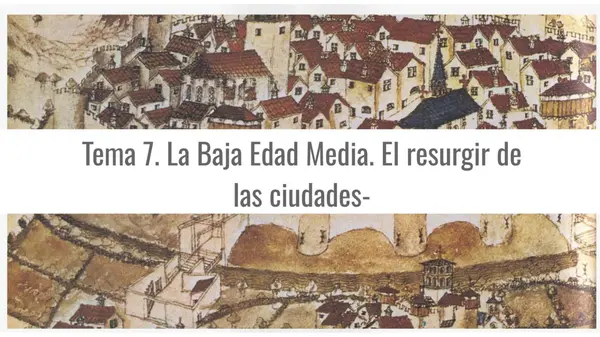 BAJA EDAD MEDIA - RESURGUIMIENTO DE LAS CIUDADES