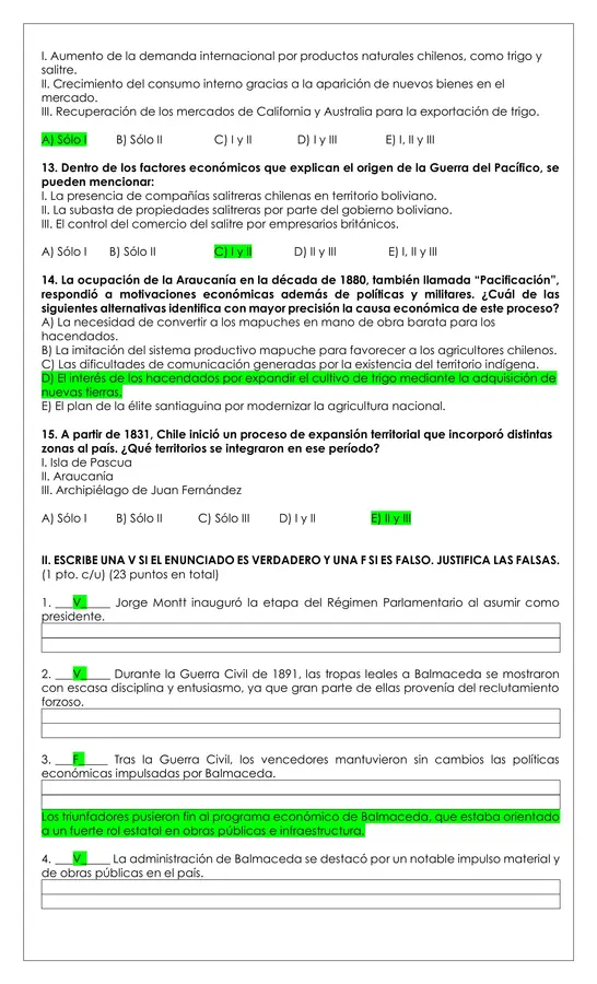 Prueba Historia - República Liberal