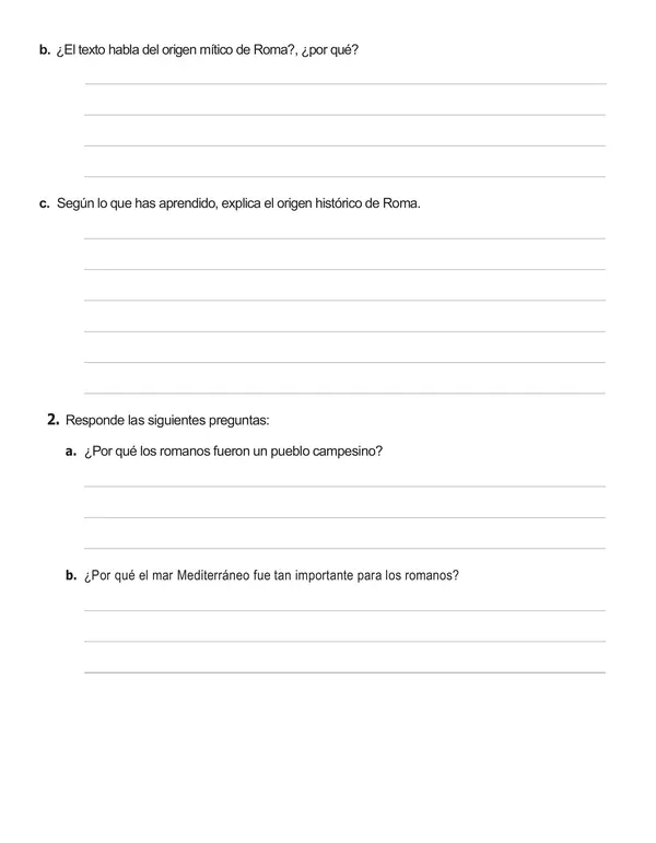 Guía de historia 3° año "Roma"