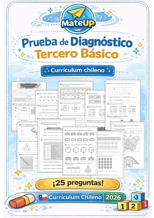 Prueba diagnóstico tercero básico 