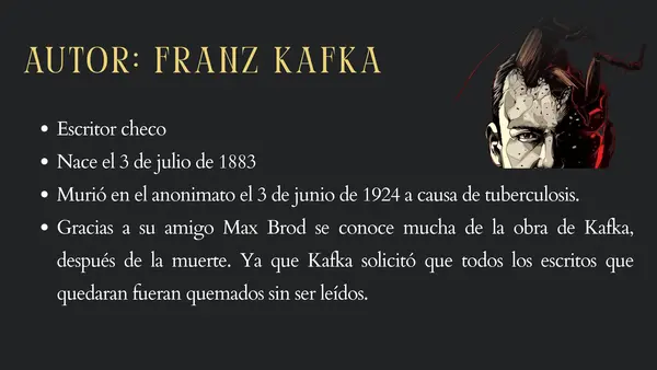 Contextualización libro "La metamorfisis"
