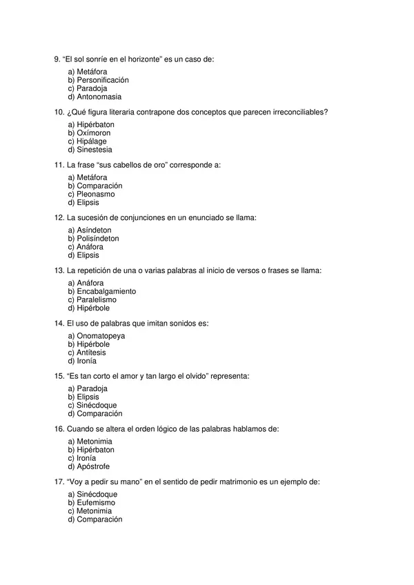 Prueba de figuras literarias
