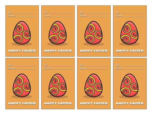 Happy Easter Cards Gifts Tags Tarjetas regalos Pascua 