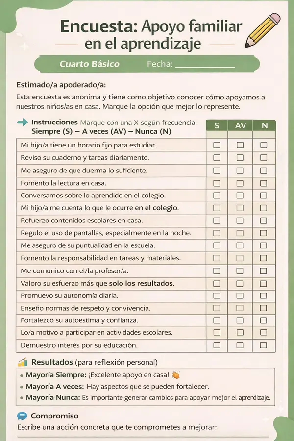 Autoevaluación apoderados