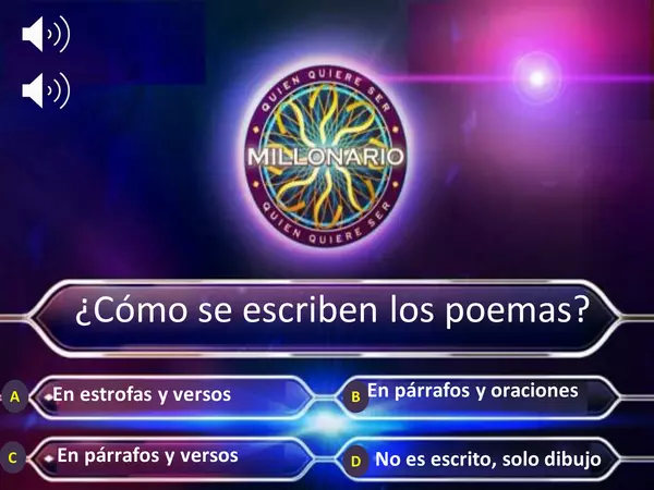 Quién quiere ser millonario Poema y Comic