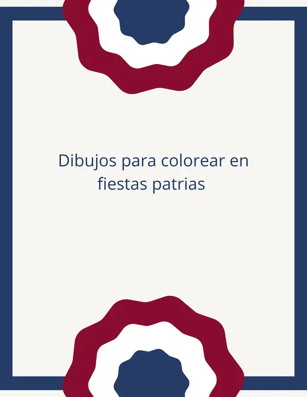 Fiestas Patrias (dibujos para colorear) 