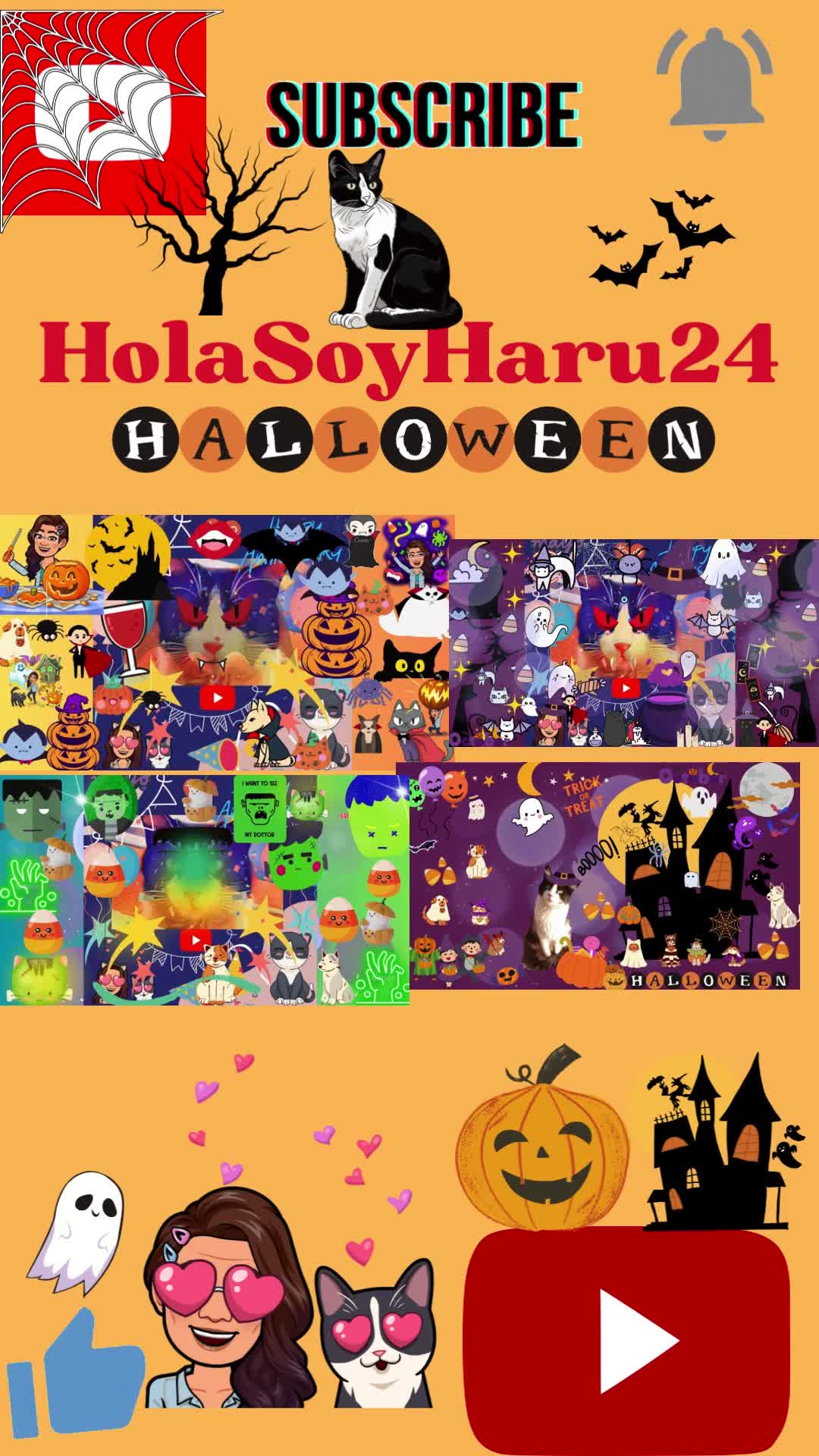 Juegos educativos  de Halloween 🎃👻Visita mi canal de YouTube: HolaSoyHaru24