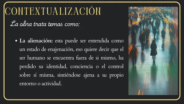 Contextualización libro "La metamorfisis"