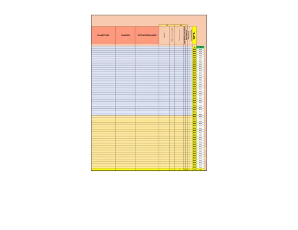 EXCEL MAESTRO PARA UTP, CARGA HORARIA