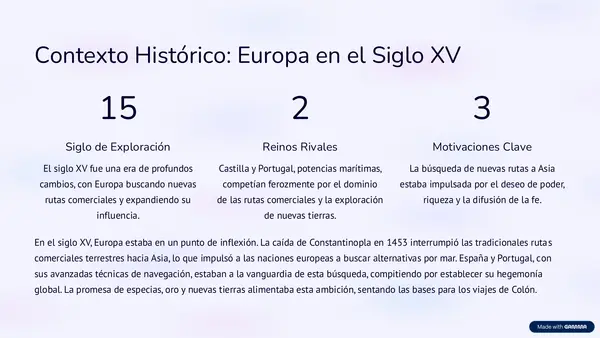 PowerPoint de 10 páginas de Cristobal Colón
