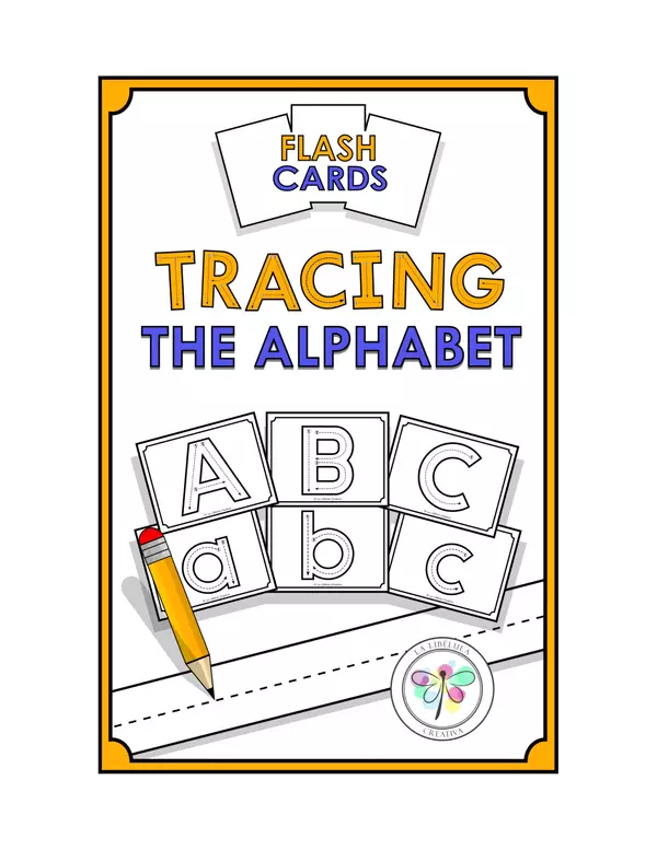 Flash cards Tracing Alphabet Lower Capital Letters Writing ABC Practice
