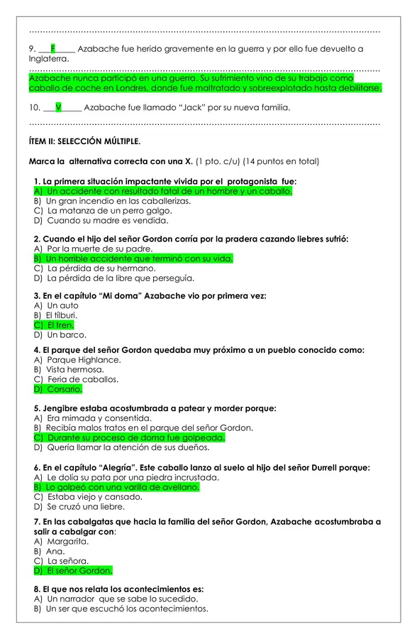Prueba Lectura - Azabache