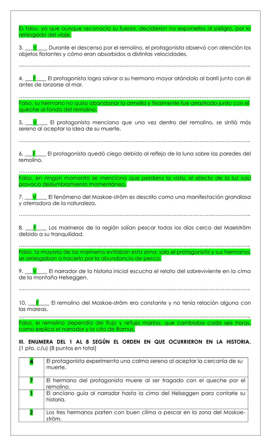 Prueba Lectura - Un descenso al Maelström (cuento Edgar Allan Poe)