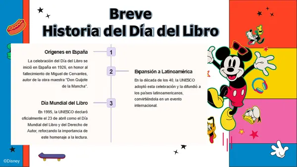 PPT Importancia y beneficios de la lectura - DÍA DEL LIBRO - tematica Disney  