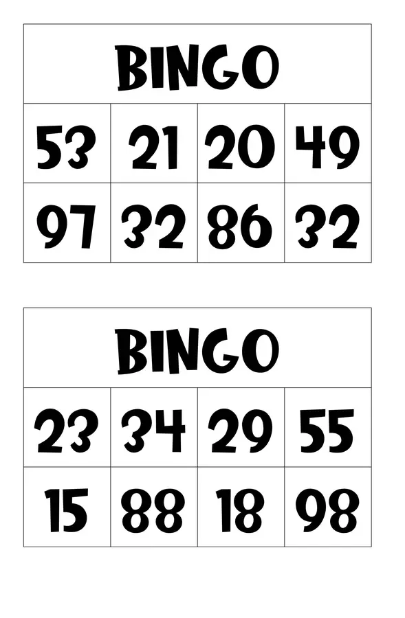 Bingo matemático