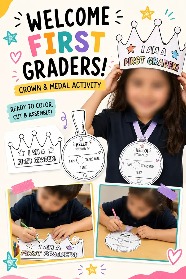 "I am a first grader!" Bienvenida a Primero básico 