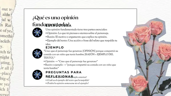 Emitir opiniones fundamentadas