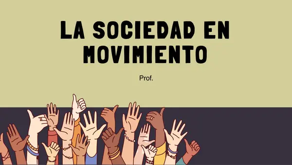 Presentación La sociedad chilena en movimiento II° medio