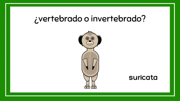 Vertebrados o invertebrados animales jugo de preguntas ppt no print