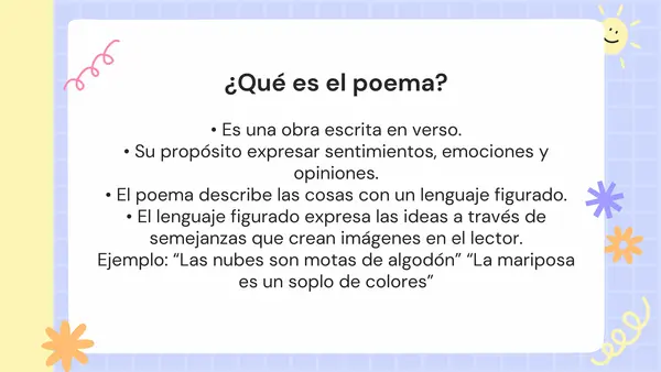 Clase el Poema