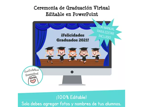 Ceremonia de Graduación Editable en PowerPoint