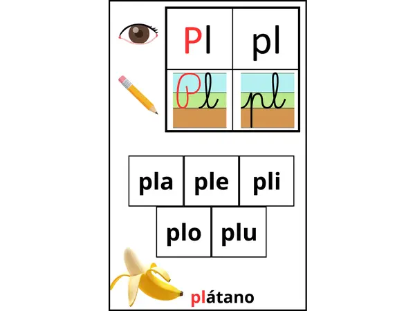Póster Grupos consonánticos