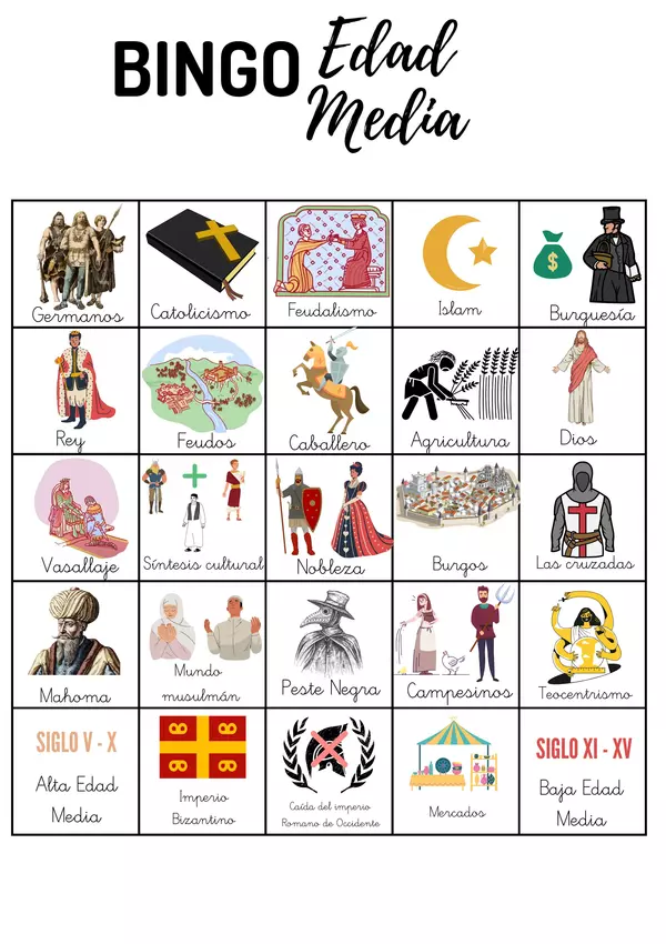 Bingo de la Edad Media