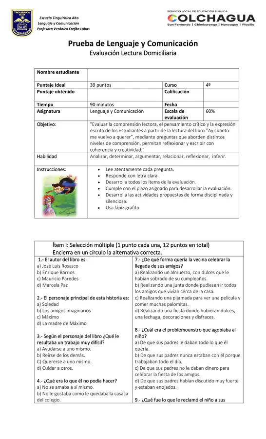 Prueba ¡Ay cuanto me vuelvo a querer!